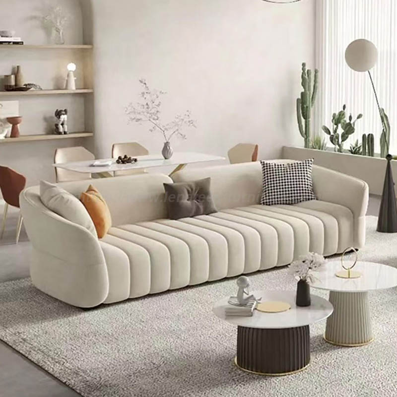 Moderne enkel stue stof sofa