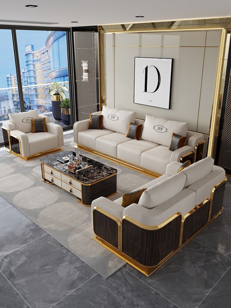Modulært lys luksus sofa | Definer frit din avancerede stue