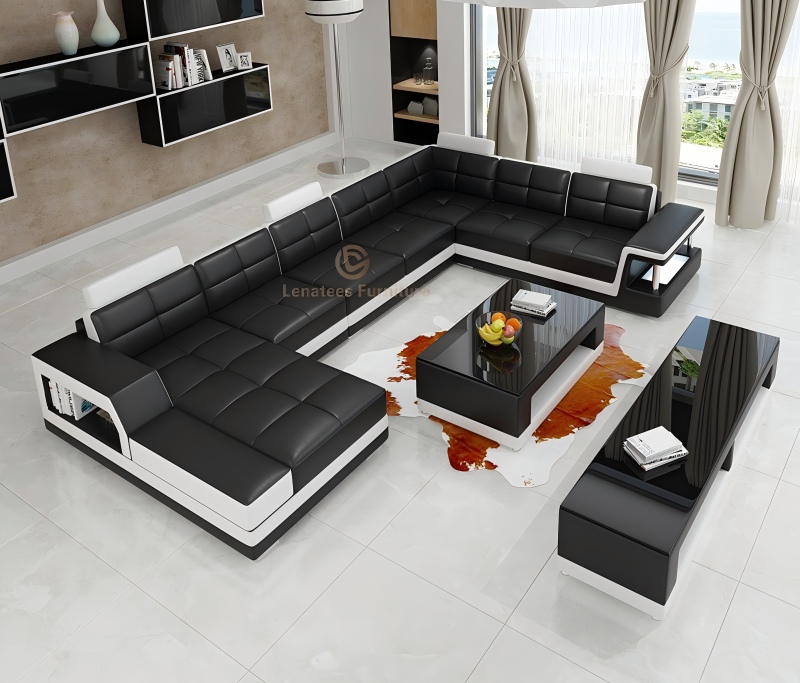 Sofa silhuet i skumring